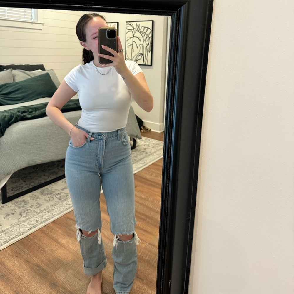 Abercrombie & Fitch 90s Straight Ultra High Rise